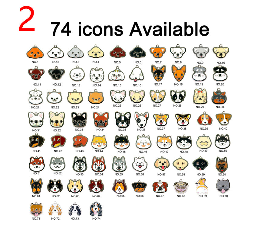 Fashion Personality Bell Pet Custom Nameplate