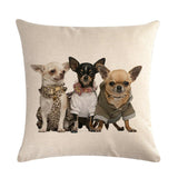 Simple Fashion Cute Pet Printing Pillowcase