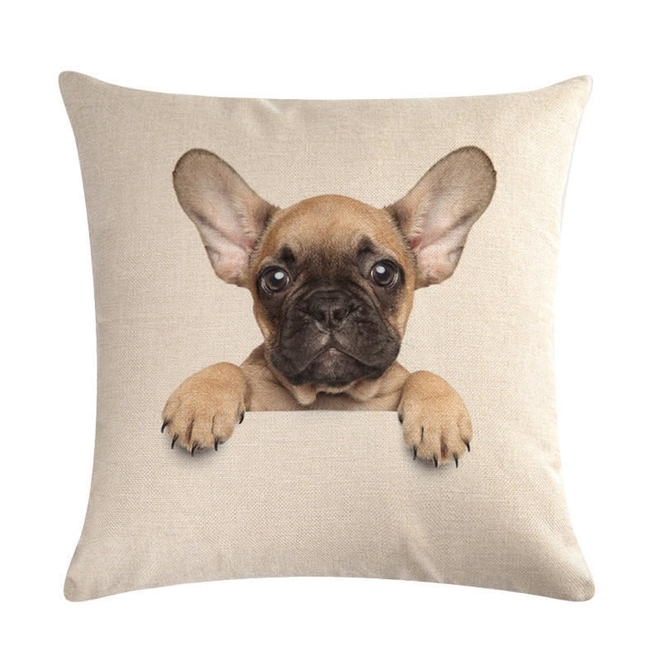 Simple Fashion Cute Pet Printing Pillowcase