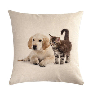 Simple Fashion Cute Pet Printing Pillowcase