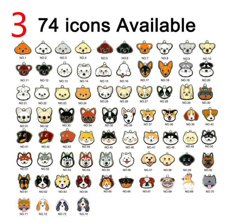 Fashion Personality Bell Pet Custom Nameplate
