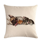 Simple Fashion Cute Pet Printing Pillowcase