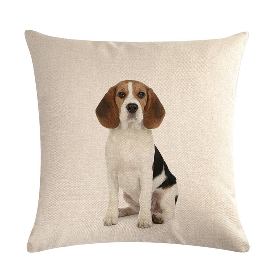 Simple Fashion Cute Pet Printing Pillowcase